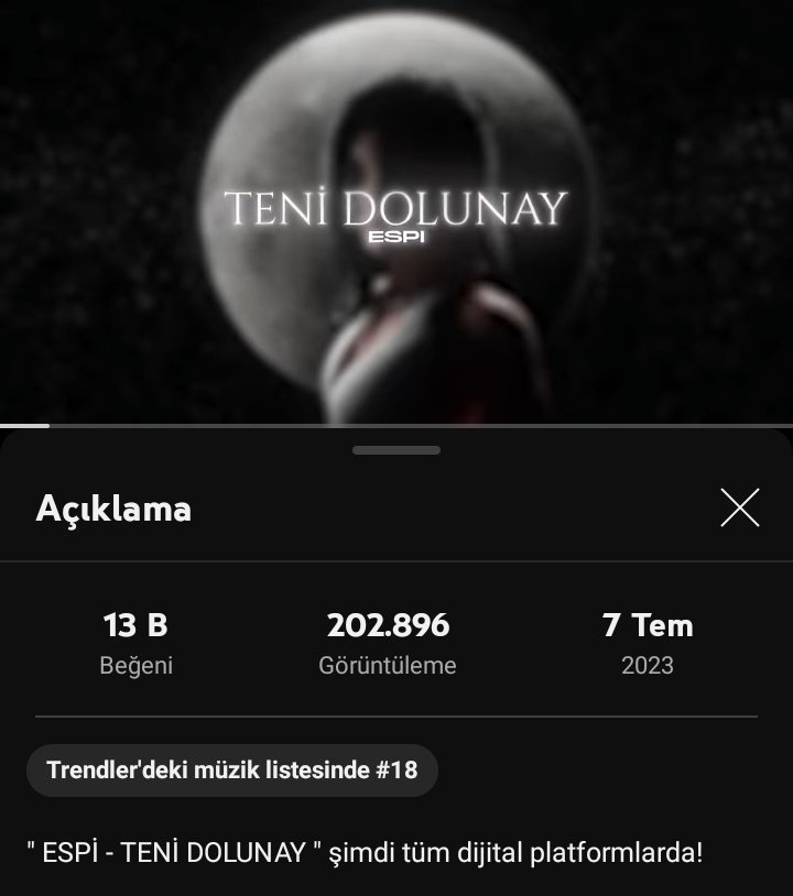 Trendlere girdik bastırmaya devaam🥳

📎: youtu.be/JxQNnqmNPLo

• <a href="/espiresmi/">espiresmi</a> • #SedatPolat • #Espi