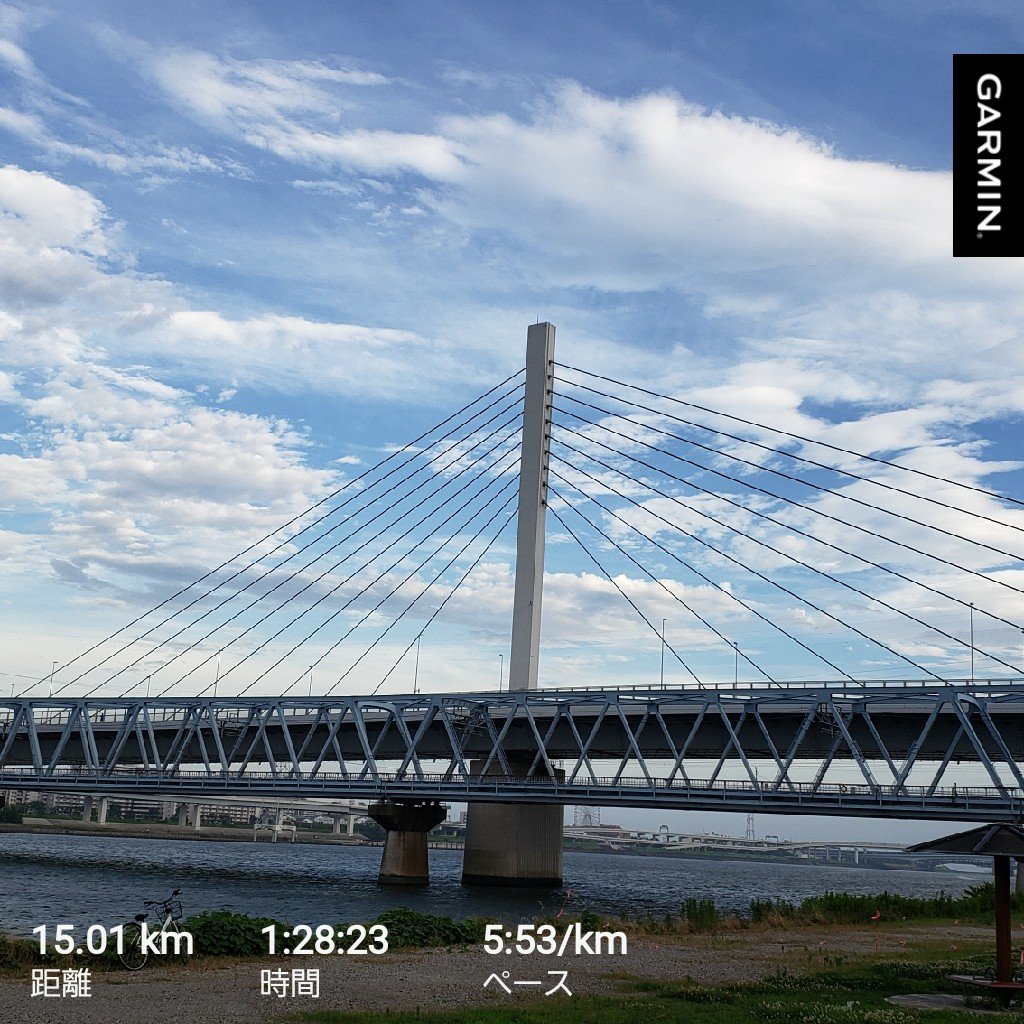 今週は
月曜5.1k
木曜10.3k
金曜1k✕5
日曜15k
今日は暑いっ！、もとい熱い！🔥
途中、何度も小休止で水浴びでした🚰
が、秋以降のためにめげずにねばりたいですね👊