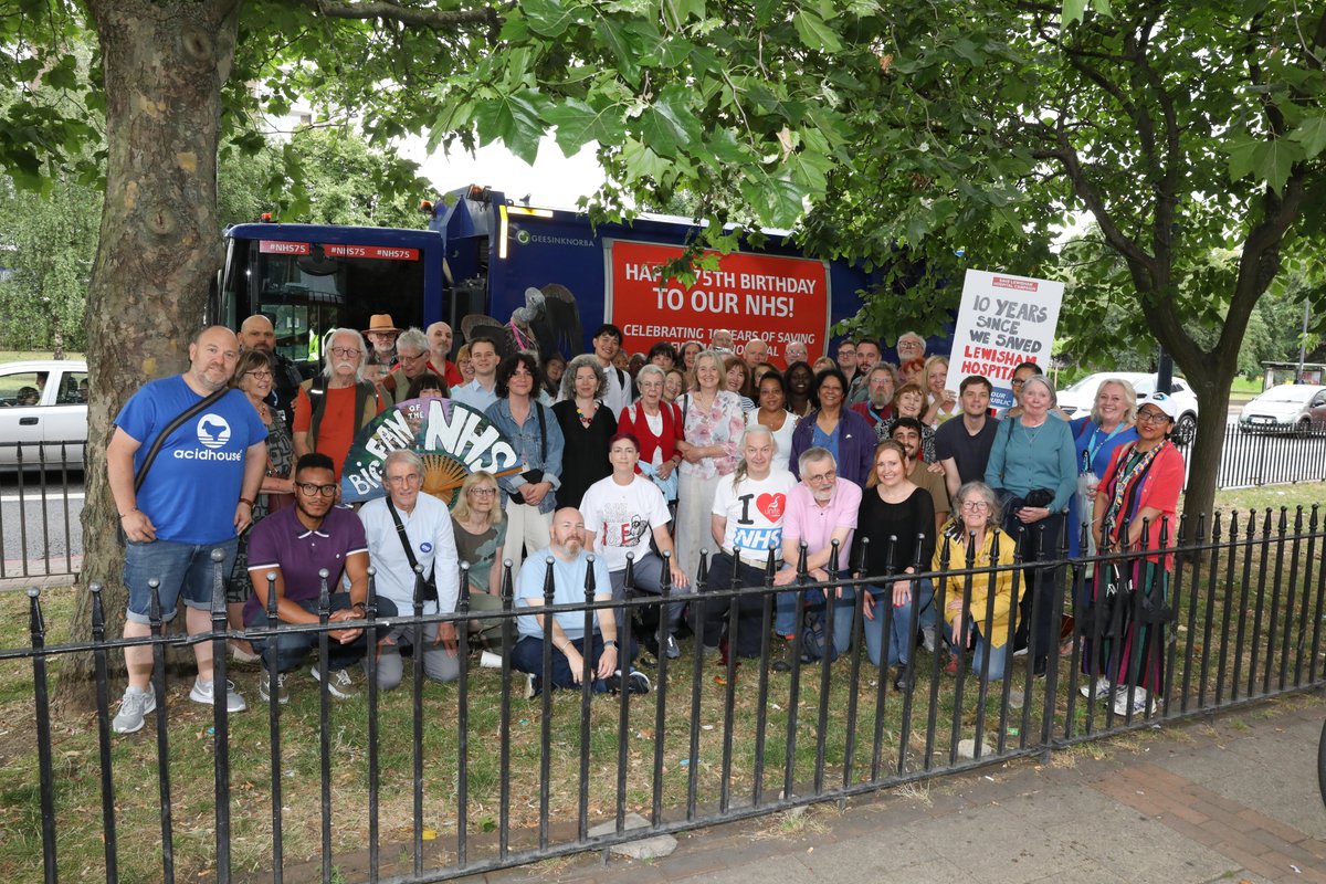 LewishamCouncil's tweet photo. ❤️ It was a special day celebrating the 10 yr anniversary of our huge community victory at the High Court to Save Lewisham Hospital! In the last 10 yrs:

👶 Over 33k babies have been born 
🚑 More than 1.1 million people have used A&amp;E

#LewishamLovesOurNHS #NHS75 @SaveLewishamAE https://t.co/9zGDaoljPx