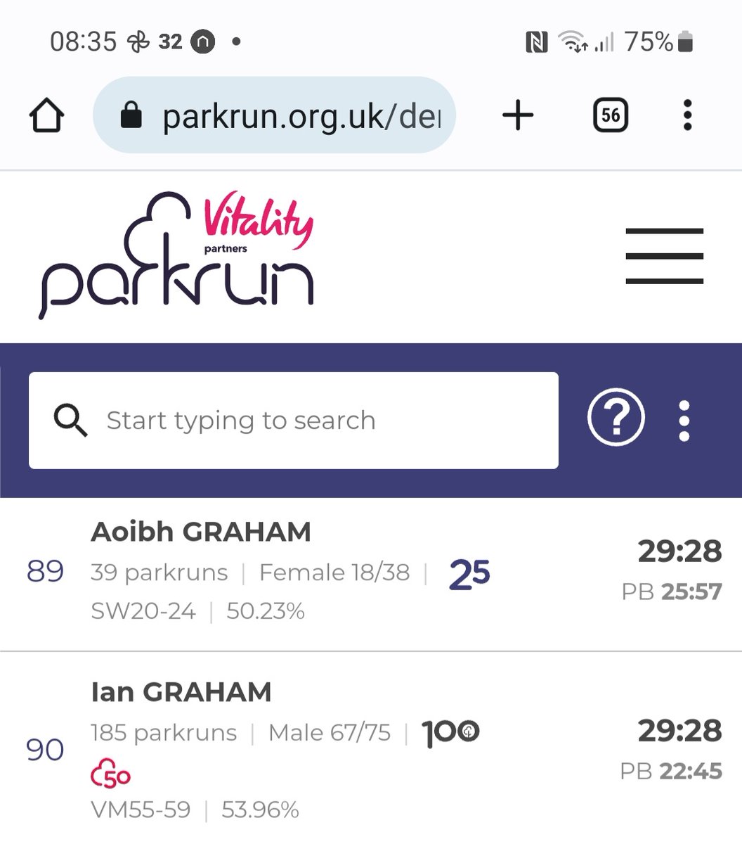 Slow one on the @derryparkrun today. Aoibh's first run in ages so took it nice and easy.