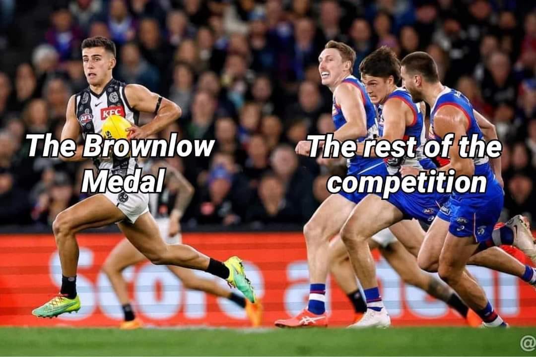 IncrediblyBozza's tweet photo. Catch me if you can π¨π¨π¨
#DaicosMagic
#Brownlow
#Superstar
#GoPies
#AFL https://t.co/7pucD4Be8u