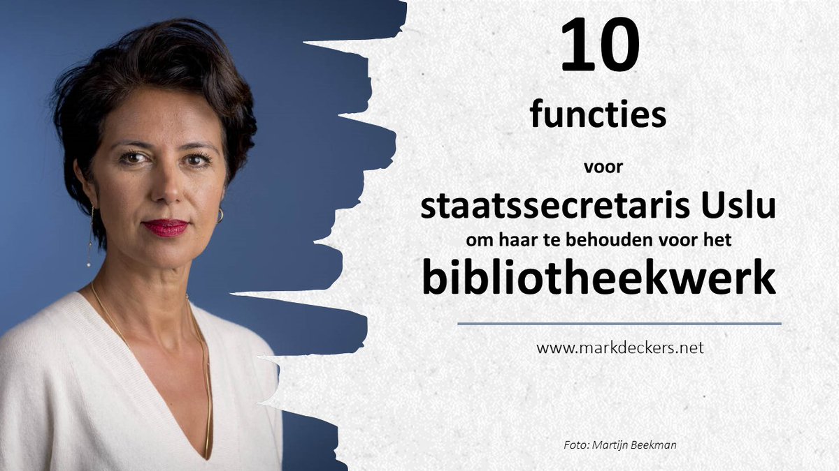 Heel de bibliotheeksector prevelt zacht: 'Blijf nog even <a href="/GunayUslu/">Gunay Uslu</a>'. 10 manieren om haar te behouden voor het bibliotheekwerk. En mijn sociaal onhandige manier om een compliment te geven. Lees het hier: markdeckers.net/2023/07/heel-d…