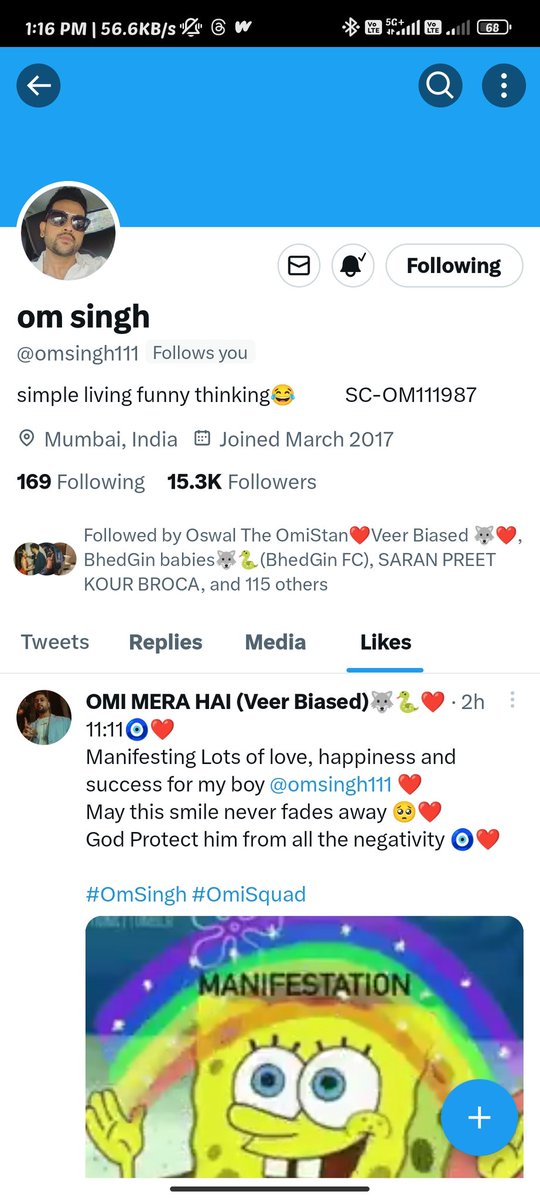 nehhaaa__'s tweet image. Omgggg Finally After Ages Omi liked my tweet😭🥹❤️
Best Sunday 😭💃❤️

#OmSingh #OmiSquad #TejRanFam