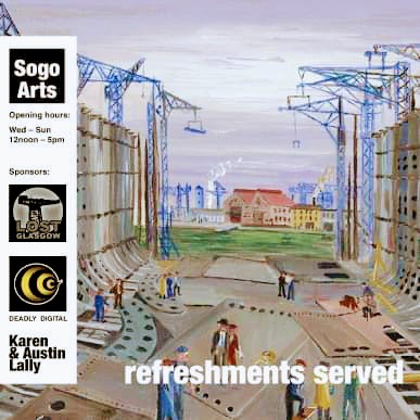 Say hello to artist Tommy McGoran, a mere 95 years old, Art by Tommy opens this Saturday the 15th. 
Painting his childhood memories of Glasgow from the 1930s.
Not to be missed.
Photo <a href="/AlanTDonaldson/">Alan Donaldson</a>
<a href="/LostGlasgow/">Lost Glasgow</a>
#glasgow #art #exhibition #saltmarket #painting