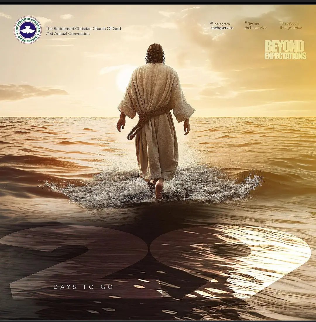 mao4real's tweet photo. The RCCG 71st Annual Convention is exactly 29 Days from now. We stand in anticipation for what God will do in our midst through His vessels and we are Confident that just as the Theme says, He will move within us BEYOND EXPECTATIONS.
Date is 7th to 13th August 2023 https://t.co/IWaJvEhes9