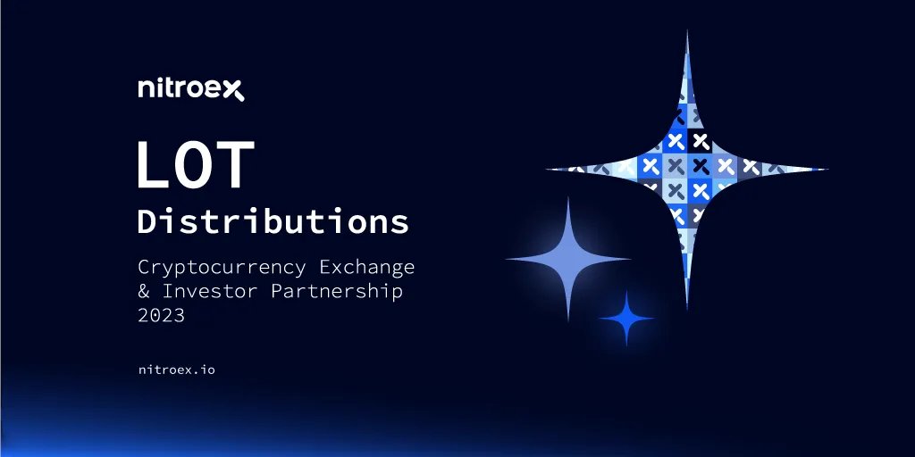✨ Lot Distribution ✨

#Cryptocurrency Exchange and Investor Partnership

NitroEx Exchange's investor partnership project, Wealth System, continues with a huge LOT distribution worldwide.

nitroex.io 🚀

#NTX #Nitrobot