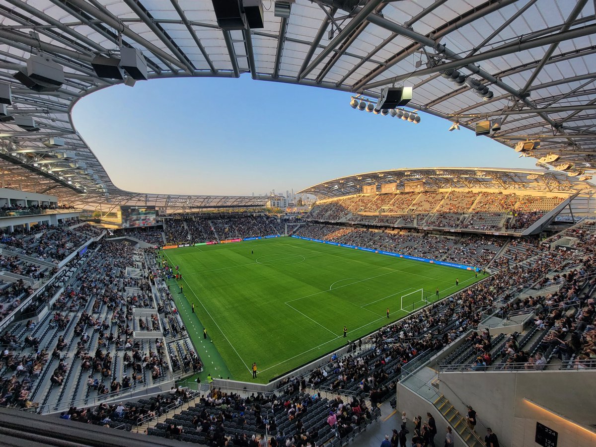 The view from BMO stadium press box.