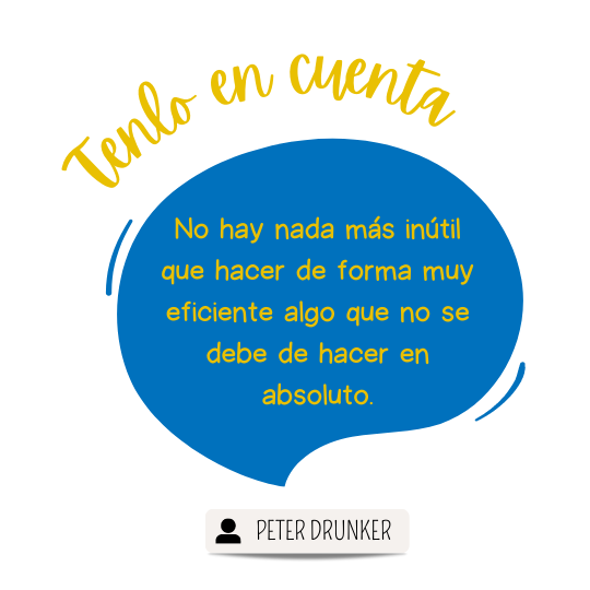 Viernes17es's tweet photo. No hay nada más inútil que hacer de forma muy eficiente algo que no se debe de hacer en absoluto. - Peter Drunker https://t.co/qSN0o2IWZo