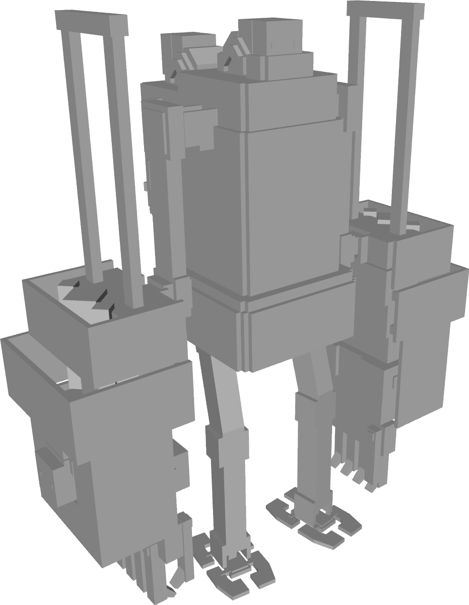 Nuanulla's tweet photo. Goliath Biped

#NieRAutomata #ニーアオートマタ #Blockbench #OptiFine #Minecraft https://t.co/pgYBcVTkOO