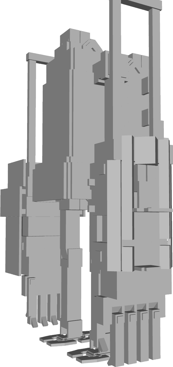 Nuanulla's tweet photo. Goliath Biped

#NieRAutomata #ニーアオートマタ #Blockbench #OptiFine #Minecraft https://t.co/pgYBcVTkOO