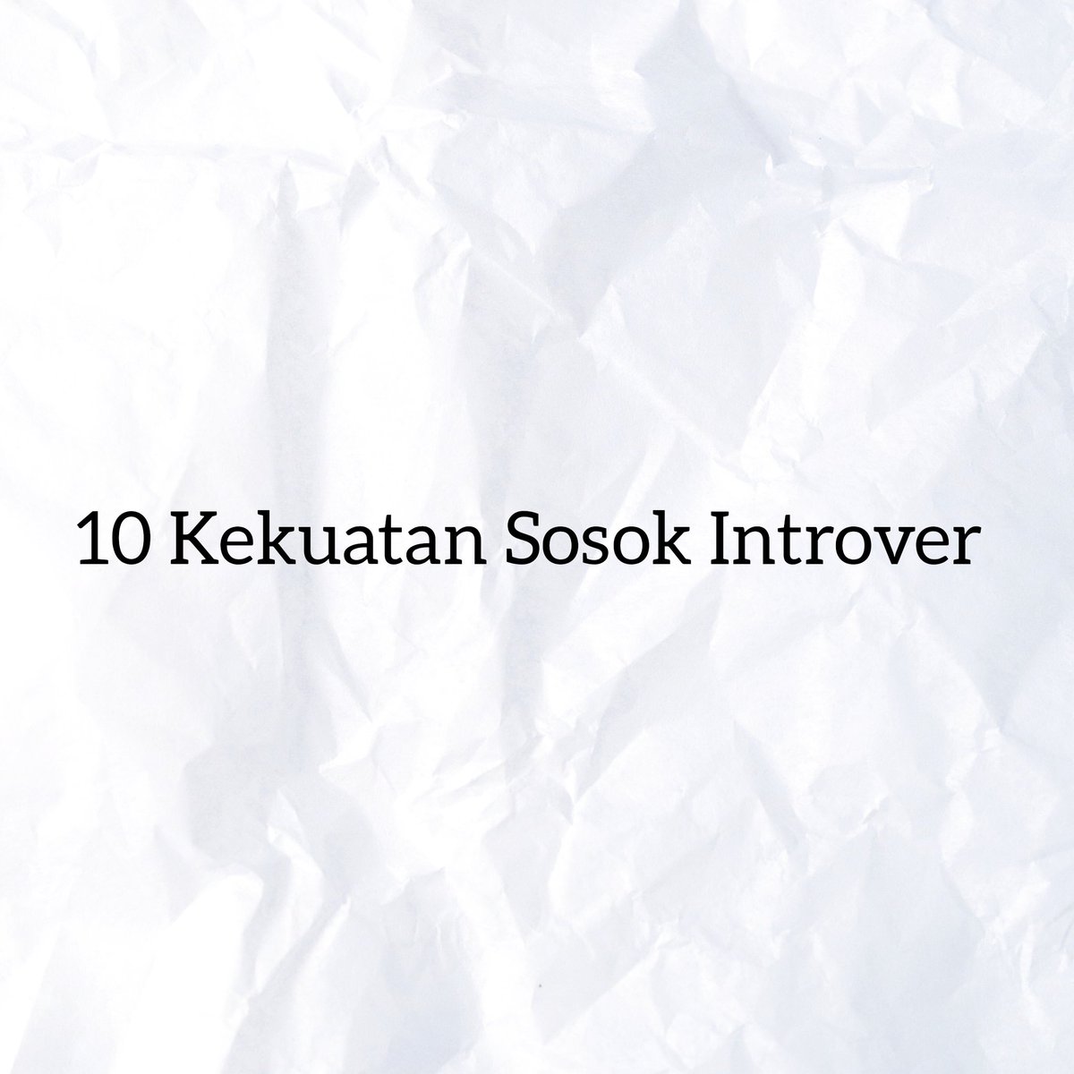 "aku suka pekerjaanku. tapi, nggak kayak mereka yang ekstrover, aku gabisa dapetin energi yang kubutuhin dari kegiatan yang perlu semangat &amp; antusiasme bareng para tamu, siswa, rekan, you name it! bahkan kadang, di awal, aku nggak nyaman sama mereka.

terus, kekuatanku di mana?"