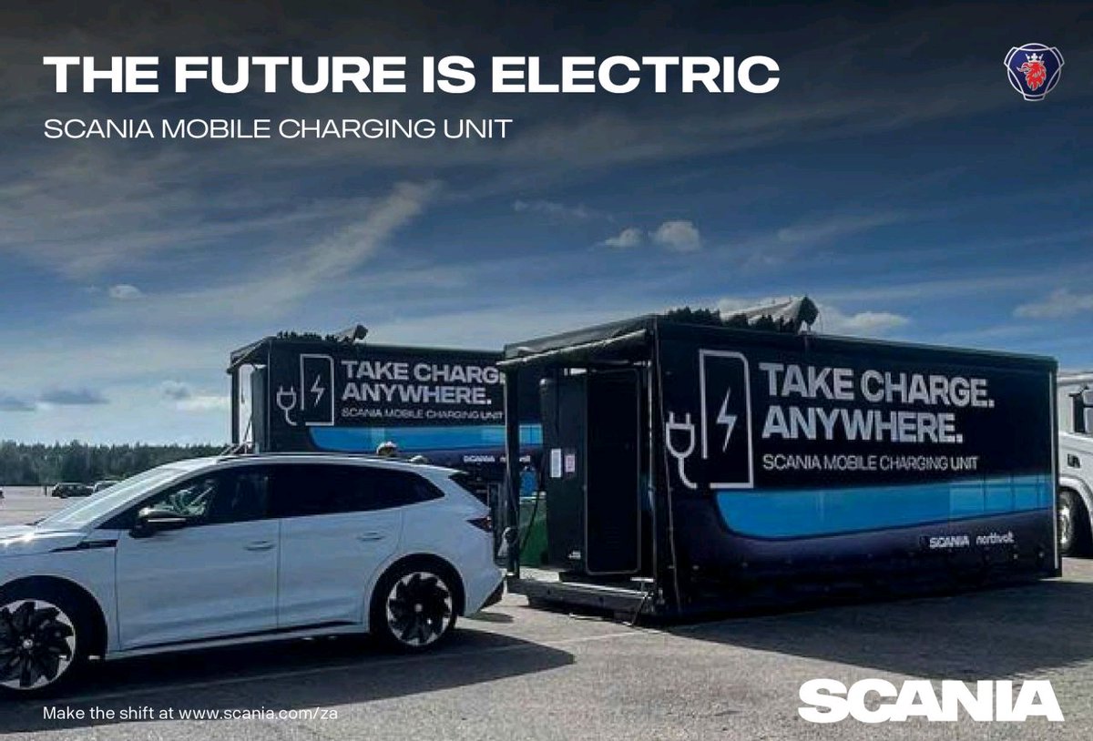 Spotted at a raceway in Sweden, the Scania mobile EV charging unit (150kW) used on sites where there's limited grid capacity or no fast charging infrastructure.
#thefutureiselectric