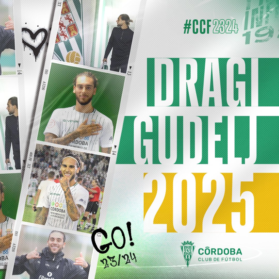 ℹ️ COMUNICADO OFICIAL || Dragi Gudelj, renovado hasta 2025 como jugador del #CórdobaCF ⚽💚 ↪️ cordobacf.com/2023/07/09/dra… #PrimeraFederación