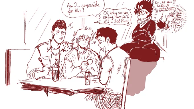 Back on my Kurama/Kuwabara bullshit (as requested by @DocteurPralinus ) #yuyuhakusho 