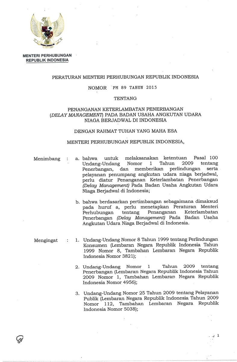 indoflyer's tweet photo. Tidak dipungkiri kadang ada yang nakal tidak memberi informasi kompensasi keterlambatan. Admin kasih senjata buat teman-teman semua, kompensasi keterlambatan di Indonesia sesuai Permenhub No 089 tahun 2015.

Unduh : https://t.co/Ilp1FTzTl4 https://t.co/C2Ox6ZBAnL
