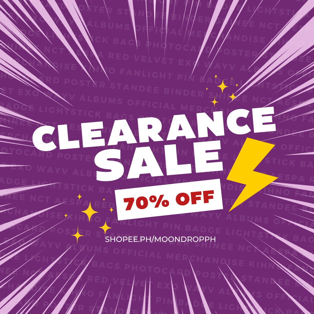 MoonDropPH's tweet image. ✨ Moon Drop PH 2023 Mega Clearance Sale✨

All items discounted up to 70% off!
All items on hand and ready to ship
➡️ shopee.ph/moondropph

▫️ SCO (for GGX shipping, please DM)
▫️ Shipping from Manila

SHINee NCT aespa Red Velvet EXO WayV SuperM mamamoo moonbyul album pc ls