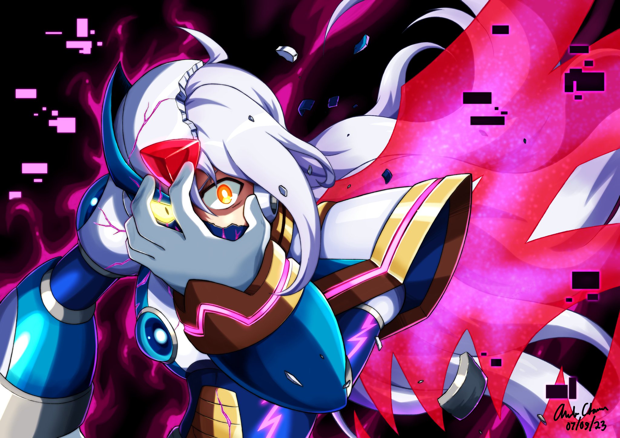 Innovator123 on Twitter "Rockman X DiVE Via Art to celebrate pulling