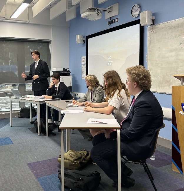 OpgsSixth's tweet photo. Congratulations to AZ and MN who persuaded Year 12 students to vote to abolish the monarchy. https://t.co/PYO48r7Ndp