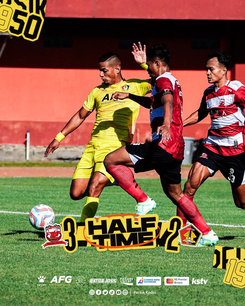 persikfckediri's tweet photo. 𝐌𝐀𝐓𝐂𝐇𝐃𝐀𝐘 𝟐 💛

Half Time
Madura United FC 3-2 Persik Kediri

⚽️ Renan Silva
⚽️ Rohit Chand

#Djajati https://t.co/olW0dHmnMS