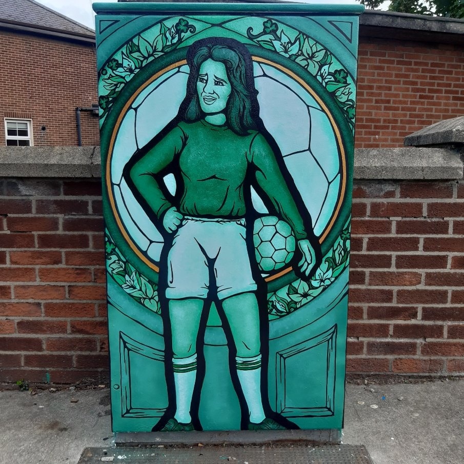 Anne O'Brien from Inchicore in Dublin was Ireland's first professional women's footballer. Anne left Ireland at 17 to play for Stade de Reims in France (this pic below was taken at their ground in 1974) but it was the midfielder's time in Italy, primarly with S.S. Lazio that…