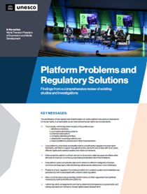 Top speakers at launch of new UNESCO brief: “Platform problems and regulatory solutions” <a href="/Robin_Mansellx/">Robin Mansell @RMansell@mastodonapp.uk</a> <a href="/bruce_mutsvairo/">Bruce Mutsvairo</a> <a href="/jshtern/">Jeremy Shtern</a> Monday 2pm, Lyon. #IAMCR2023 Research by @Rianetwork <a href="/alison_gillwald/">Alison Gillwald</a>