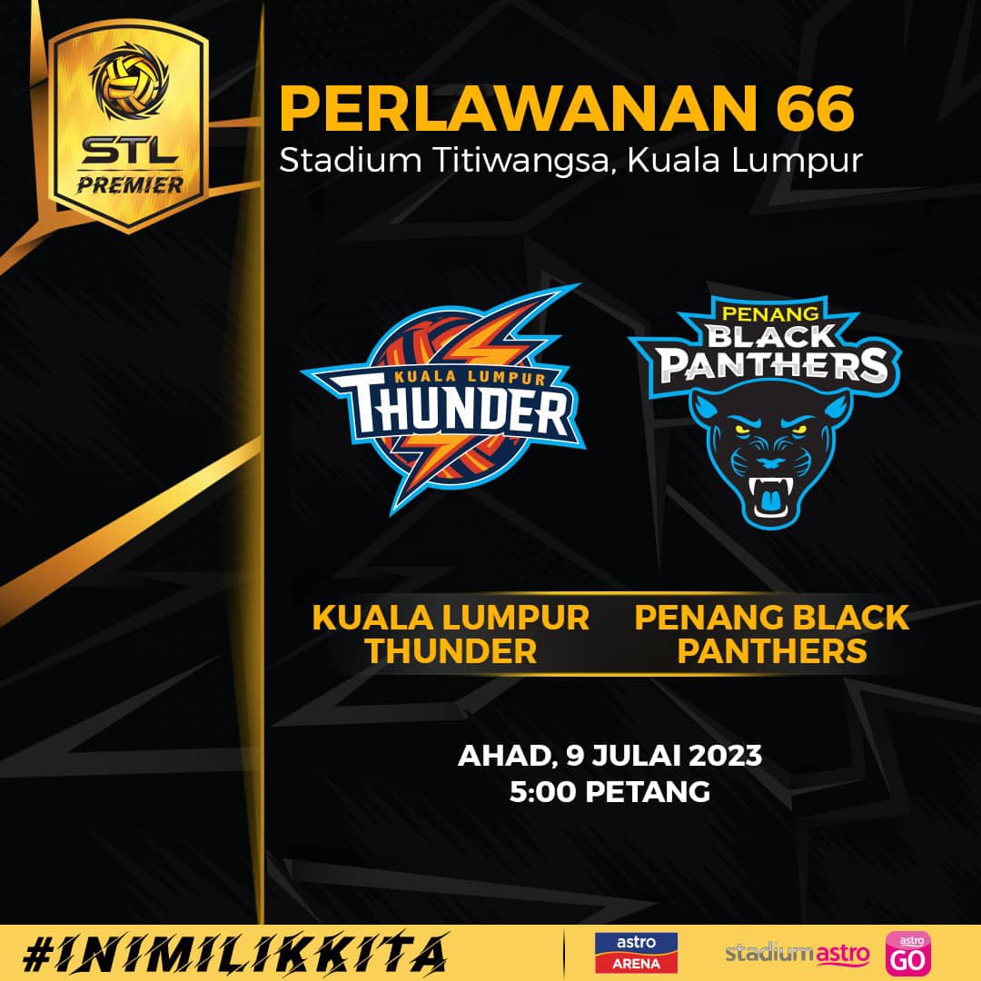 PocketNewsMedia's tweet photo. Sekarang berlangsung perlawanan tumpuan dimana Kuala Lumpur Thunder akan menentang Penang Black Panthers

Ayuh hadir beramai-ramai memberi sokongan dan membeli tiket di https://t.co/YrsH7se1YX atau boleh menonton secara langsung di saluran Astro Arena 801. https://t.co/mpHWFFtKCI