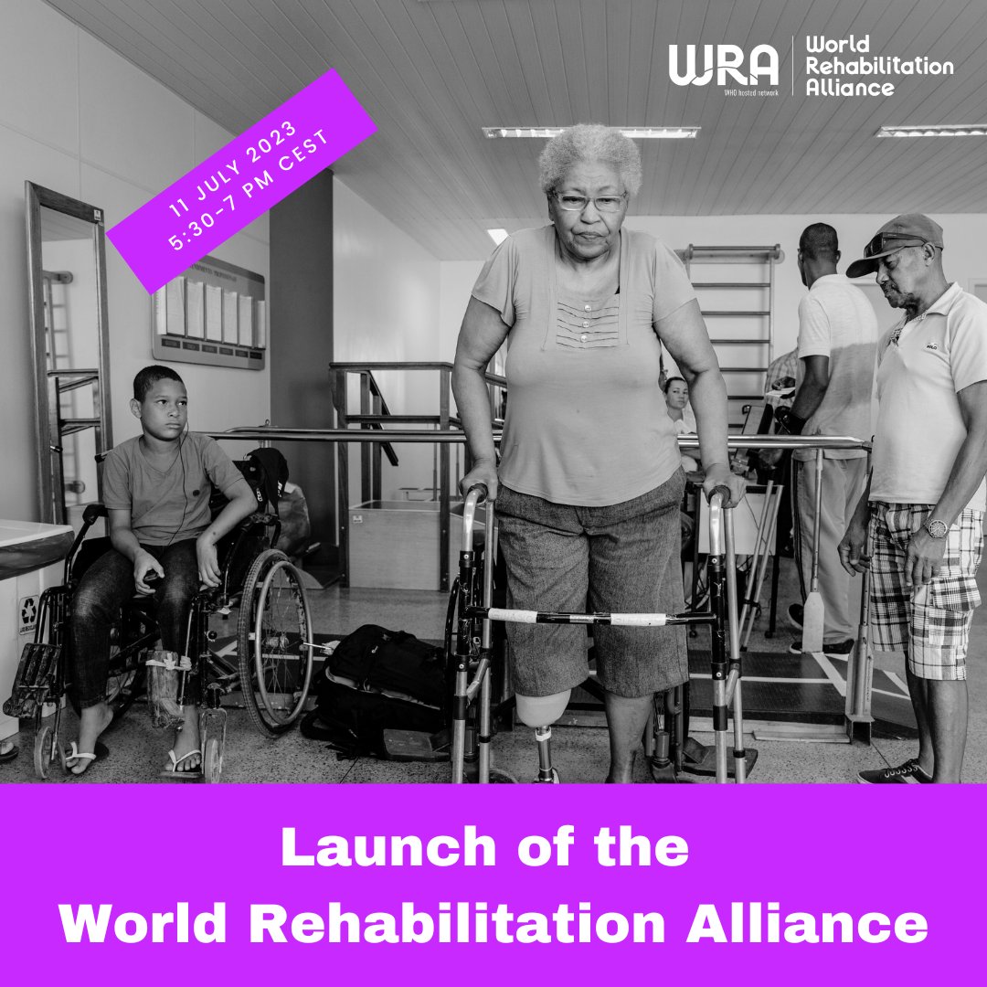 🌟 We're thrilled to announce the birth of the World Rehabilitation Alliance! We'll raise awareness, drive policy changes, and advocate for access to rehabilitation for all. Join Emilia Clarke and @Rickykej on 11 July at 5:30 pm. #ManyVoices1Message ➡️t.ly/JidQ