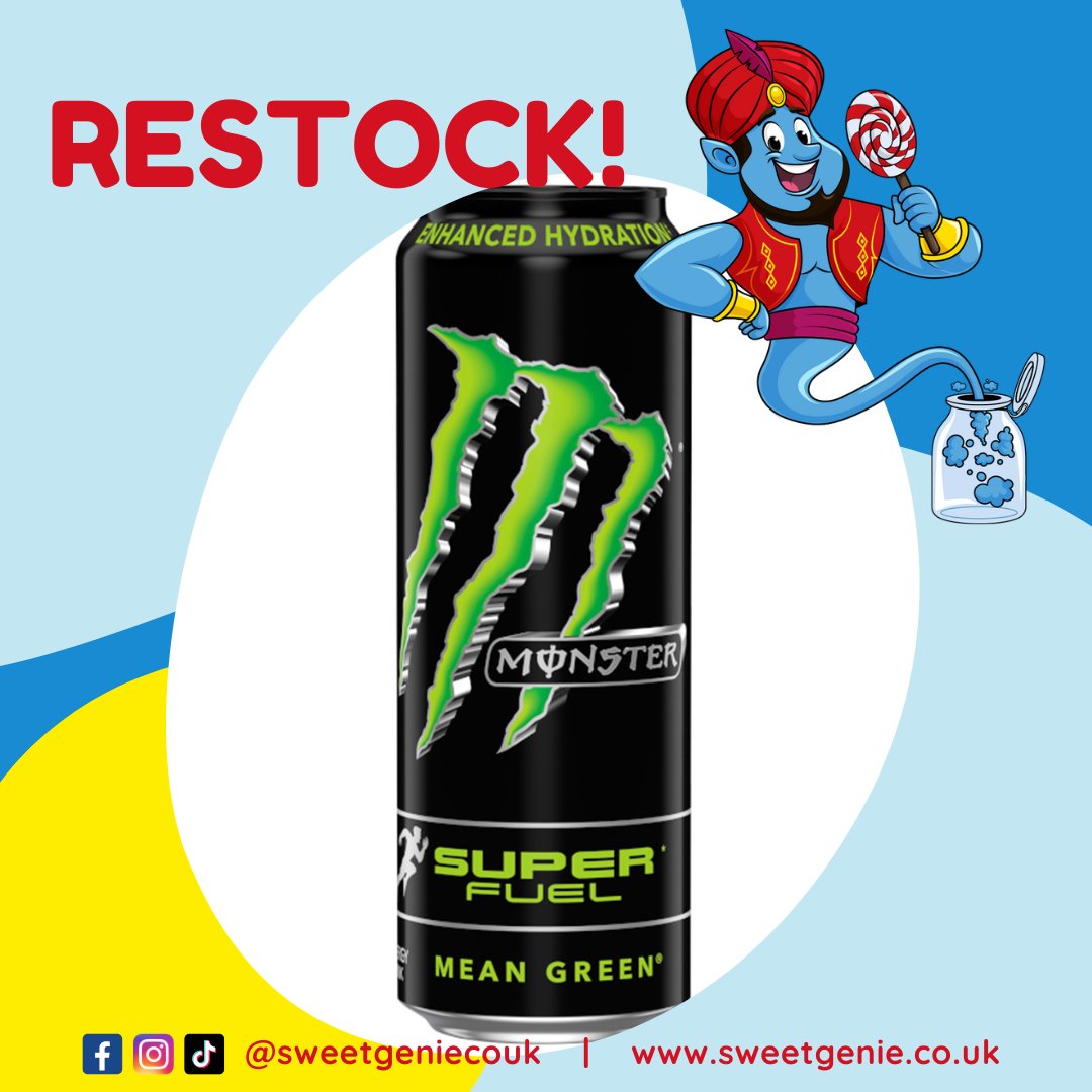 SweetGenieCoUk's tweet photo. 🚨MONSTER RESTOCK🚨
#sweetgeniecouk #restock #new #snacks #tuckshop #sweetshop #fizzydrinks #softdrinks #soda #grocery #energydrinks #picknmix #pickandmix #monster #monsterenergy #monsterjava #coffee #icedcoffee #superfuel #monstersuperfuel #java #superfuel https://t.co/8UpnK2ZDJh