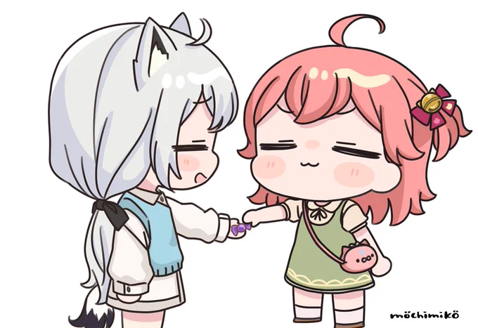 フブさん、こぉれ… どっちがいいですか  #miko_Art #絵フブキ