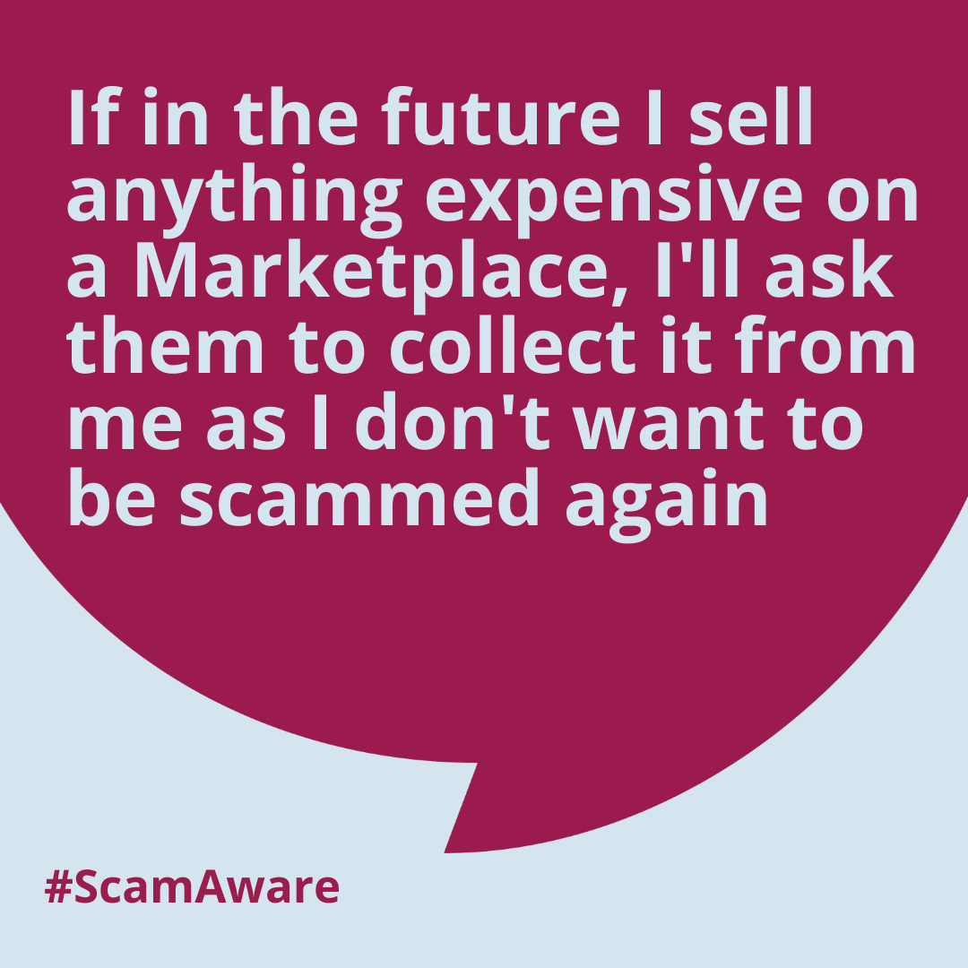 👻 Don’t get ghosted when using online marketplaces.

Scammers can strike whether you’re buying or selling online, so find out how to stay #ScamAware ⤵️
bit.ly/3Hwp39p