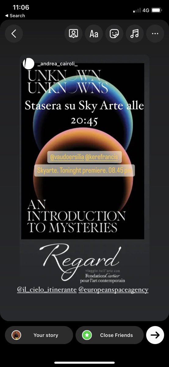 Stasera su Sky Arte alle 20:45. Ritorna Unknown Unknowns - An introduction to mysteries
