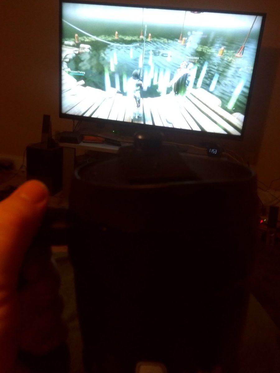 Hot chocolate and fishing what a night.    

#Destiny2