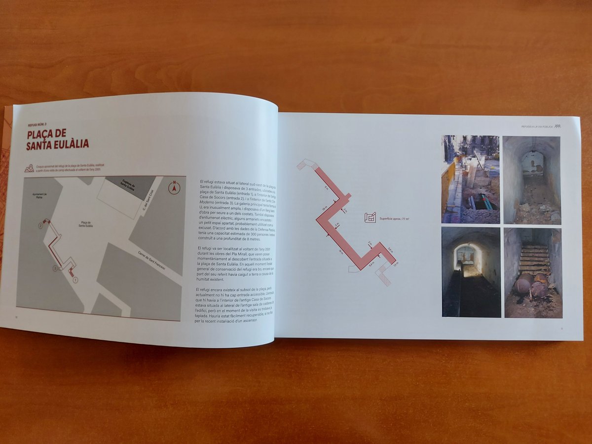 Refugis Antiaeris Palma (@refugispalma) on Twitter photo Fa pocs dies, després d'un llarg camí, va sortir a la llum el meu nou llibre, l'Atles dels refugis antiaeris de Palma. Amb multitud de plànols i fotografies, l'Atles descriu prop de 100 refugis, i reuneix bona part de la informació recopilada durant més de 25 anys de recerca. Fa pocs dies, després d'un llarg camí, va sortir a la llum el meu nou llibre, l'Atles dels refugis antiaeris de Palma. Amb multitud de plànols i fotografies, l'Atles descriu prop de 100 refugis, i reuneix bona part de la informació recopilada durant més de 25 anys de recerca.