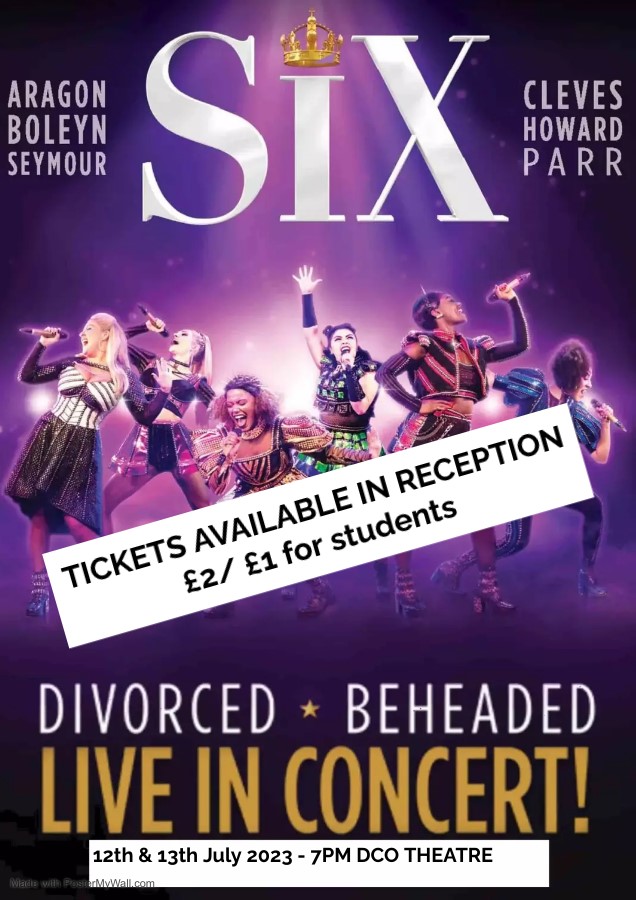 With only 3 days to go, have you purchased your tickets yet? #SixProduction starring #Year7!