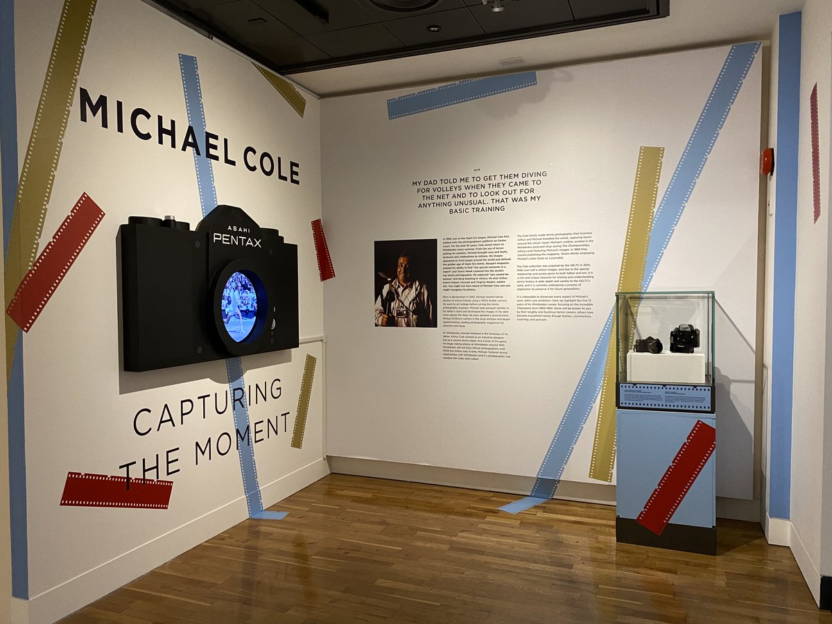 There is only one more week in which to view Michael Cole ‘Capturing The Moment’ before we launch our next exciting exhibit! So remember to visit the Museum during The Championships for one last look. 
#Wimbledon #TennisHistory #MiddleSunday #TennisPhotographer
