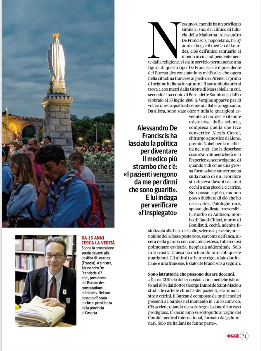 Bellissima intervista su <a href="/oggisettimanale/">OggiSettimanale</a> a <a href="/a_defranciscis/">Sandro de Franciscis ن 🇪🇺</a> figlio illustre della nostra terra.