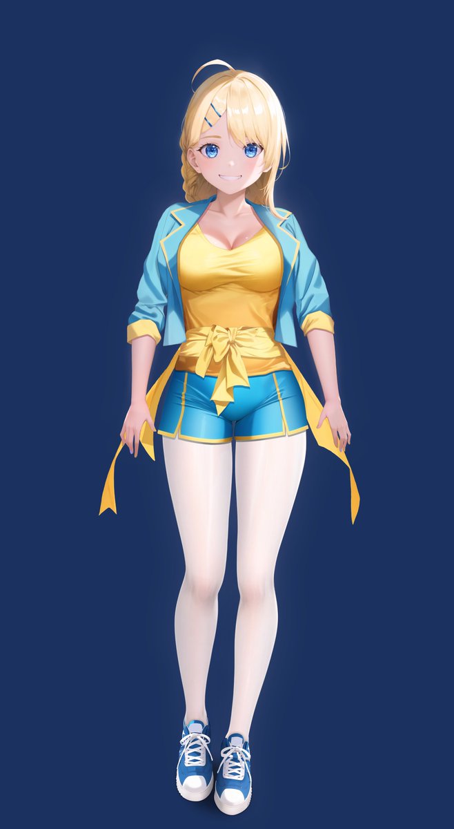 I'm working on my visual novel.👌
The next character is Alice.
Last time, Anna was already ready for a half-turn pose🧐. This time I made the whole character from the front. I hope I can rotate it soon in Live2D and make other poses😅.

Made a number of other minor visual