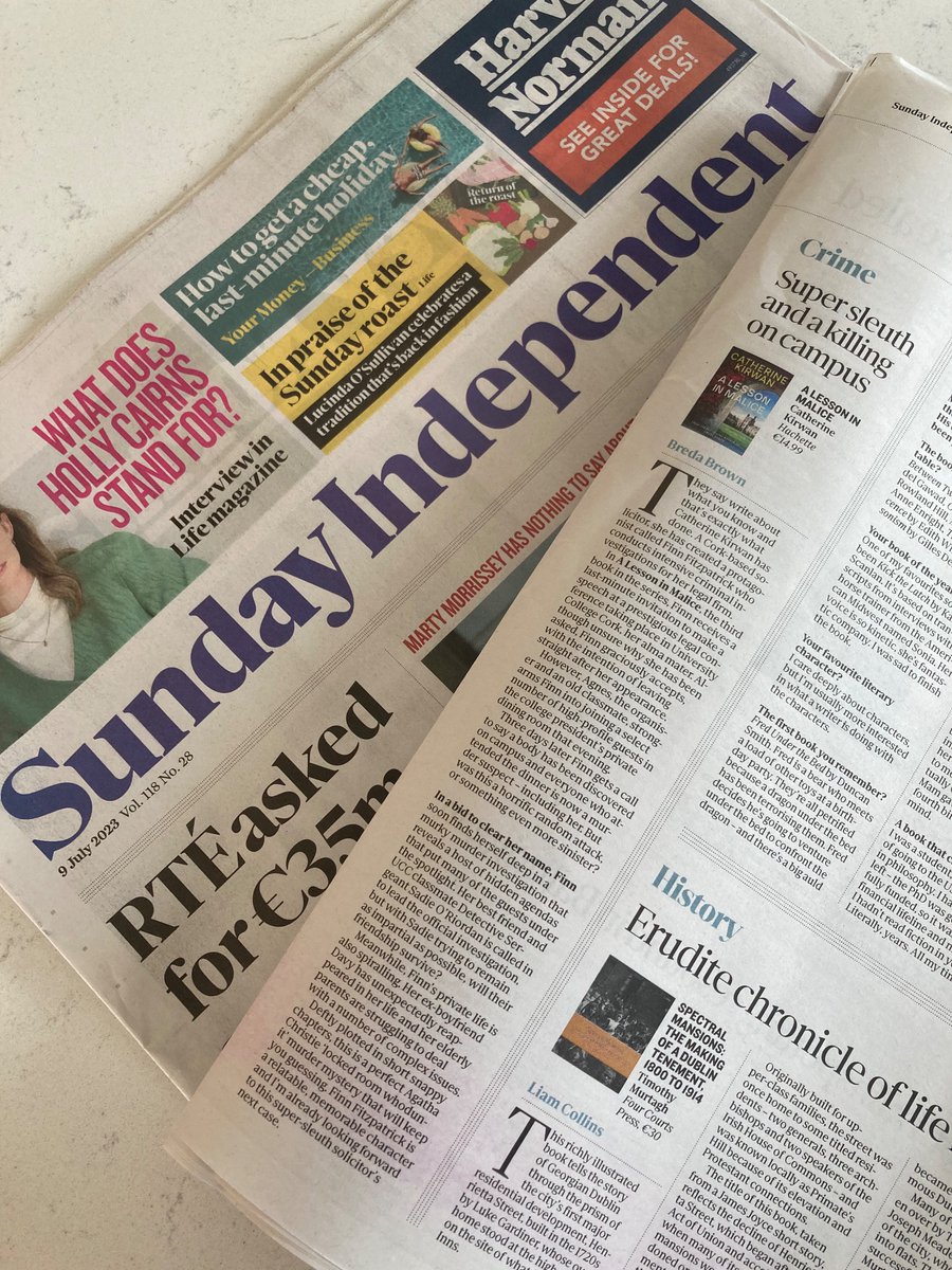 Catherine Kirwan (@catherinekirwan) on Twitter photo Thanks to <a href="/BredaBrown1/">Breda Brown</a> for this great review of #alessoninmalice <a href="/HachetteIre/">Hachette Ireland</a> in today’s <a href="/TheSundayIndo/">Sunday Independent</a> - ‘a perfect #AgathaChristie locked-room #whodunnit #mystery that will keep you guessing’ #CrimeFiction #thriller Thanks to <a href="/BredaBrown1/">Breda Brown</a> for this great review of #alessoninmalice <a href="/HachetteIre/">Hachette Ireland</a> in today’s <a href="/TheSundayIndo/">Sunday Independent</a> - ‘a perfect #AgathaChristie locked-room #whodunnit #mystery that will keep you guessing’ #CrimeFiction #thriller