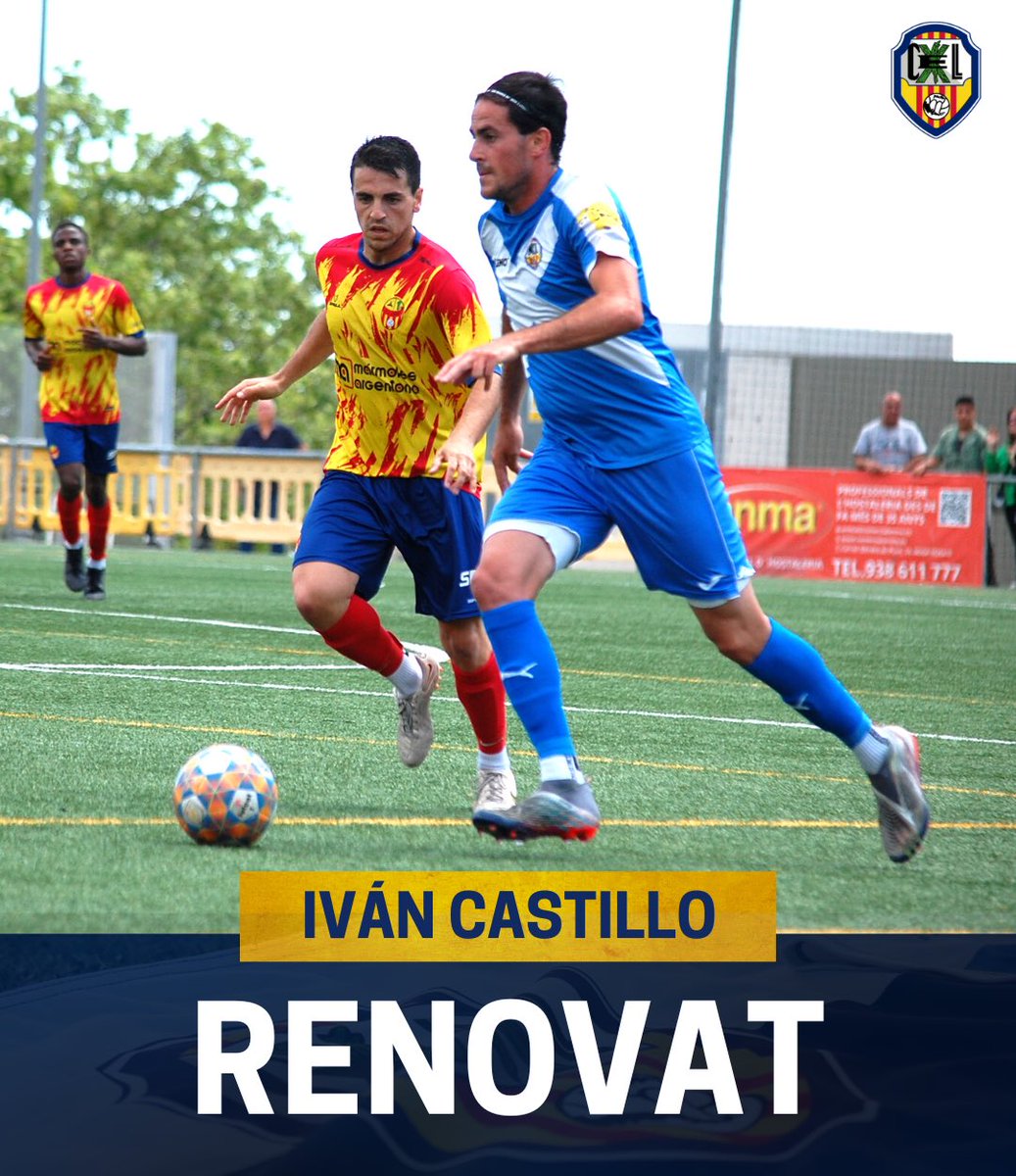 ✍🏼 #PrimerEquip | 𝗜𝘃á𝗻 𝗖𝗮𝘀𝘁𝗶𝗹𝗹𝗼

Estem molt contents de poder anunciar la renovació d’Iván, entrenador al nostre Futbol Base i com a jugador, pilar important al mig del camp de l’equip.

La cama esquerra d’or🪄🤹🏽‍♂️

#UnSentiment