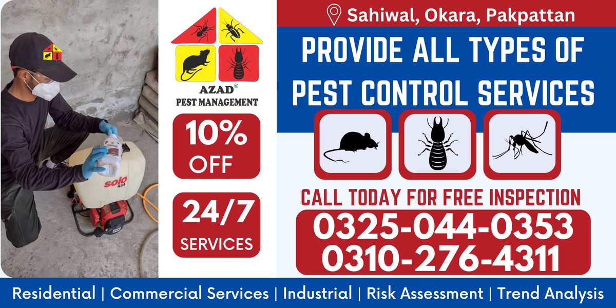 Struggling with insect pests at home? Our professional pest control service is your solution! 🏡🪲 Say goodbye to pests and regain your peace of mind. 🐭Let us handle the pests, while you enjoy pest-free. 
Contact us for a consultation! #PestControl #HomeMaintenance #PeaceOfMind
