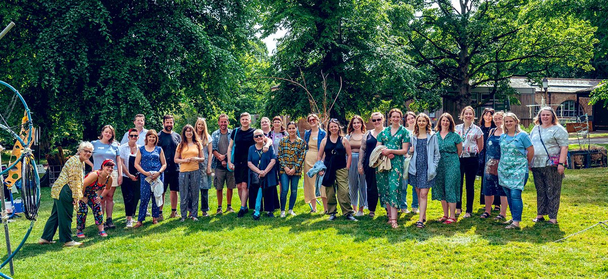 Don’t know if I have shared this but this is the group photo from our lovely Teacher Study Day in June,  with <a href="/YSPsculpture/">Yorkshire Sculpture Park</a> and <a href="/A_C_Collection/">Arts Council Collection</a> and it was a massive success. Look at the smiling faces! <a href="/NE_ArtTeacher/">Mr Raymond</a> <a href="/InSEAOfficial/">InSEA</a> <a href="/DebHepps/">Deb Hepplestone</a> <a href="/KathrynBrame/">Kathryn Brame</a> <a href="/drawnfutures/">Lala Thorpe</a>