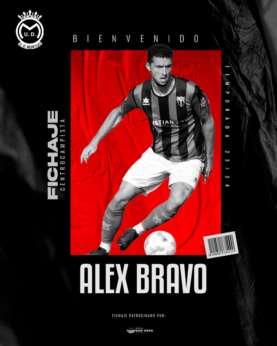 📲 #Oficial: #PrimerEquipo
🪄⚽ 𝗔𝗹𝗲𝘅 𝗕𝗿𝗮𝘃𝗼 es nuevo jugador de la #UDM.
👋 ¡Hola, <a href="/Ale7Bravo/">Ale Bravo</a>!

Fichaje patrocinador por ⬇️:
🏨 𝐇𝐨𝐭𝐞𝐥 𝐃𝐨𝐧 𝐏𝐞𝐩𝐨

#PiensaEnGrande | #Desde1922