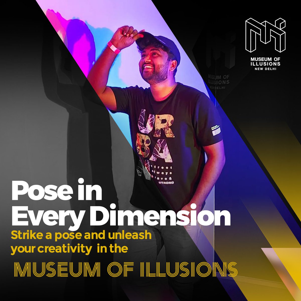Step into a world where reality and imagination collide🎭 

Here you defy gravity and capture mesmerizing moments in every dimension🌟

🎫Visit Us: Museumofillusions.in
.
.
#MuseumOfIllusionsNewDelhi #Illusions #RealityVsIllusion #DelhiAttractions #MustVisitDelhi