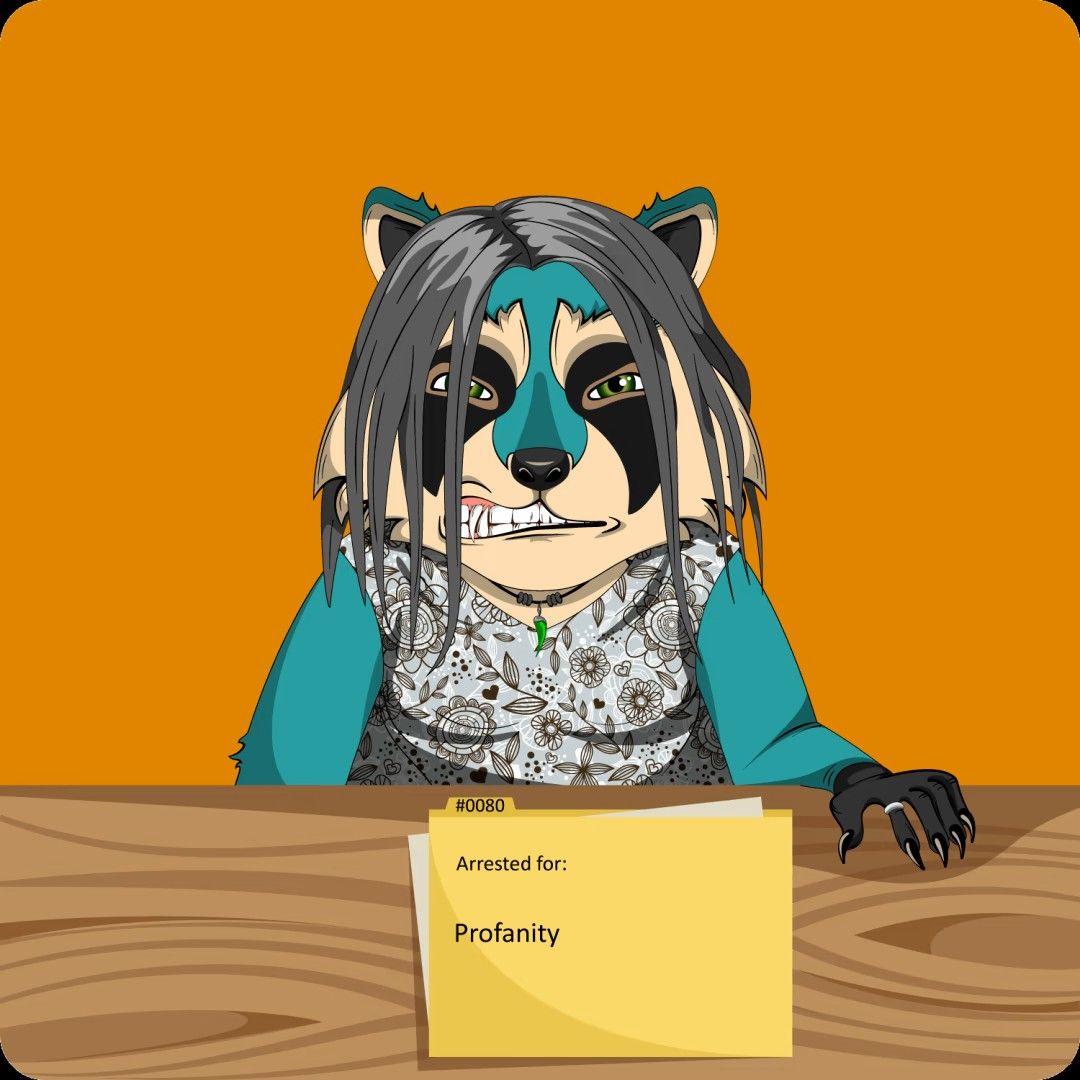 At the age of 15, she was kicked out of school because she was too aggressive and rude. Absolutely uncontrollable. That was 40 years ago. Now she still leaves alone but the local sellers can't stand her anymore this is why they decided to open a case for her. ⚖
#PFP #RIC #NFTs