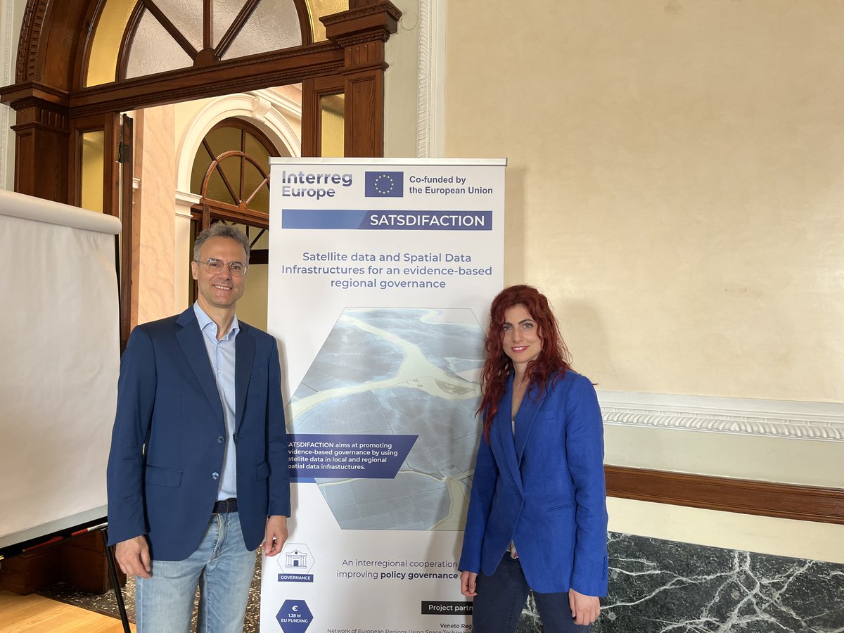 🛰️🛰️@SATSDIFACTION: SATellite data and Spatial Data Infrastructures for evidence-based regional governance! I was glad to participate in this fantastic kick-off meeting in Venice initiated by NEREUS and led by our member region Veneto! Stay tuned! interregeurope.eu/satsdifaction