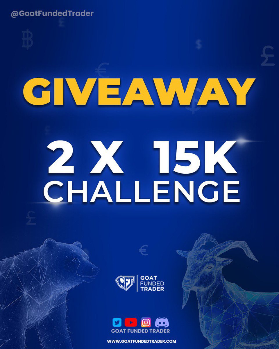 TradeNoted_com's tweet photo. 2 X 15k Evaluation Account Giveaway💯

1️⃣ Follow @fxpfreview @EdwardXLreal @goatfunded 2️⃣Like and Retweet this post
3️⃣ Tag 3 friends in the comments 

2 Winners announced 15 July https://t.co/xuLaocXV7X