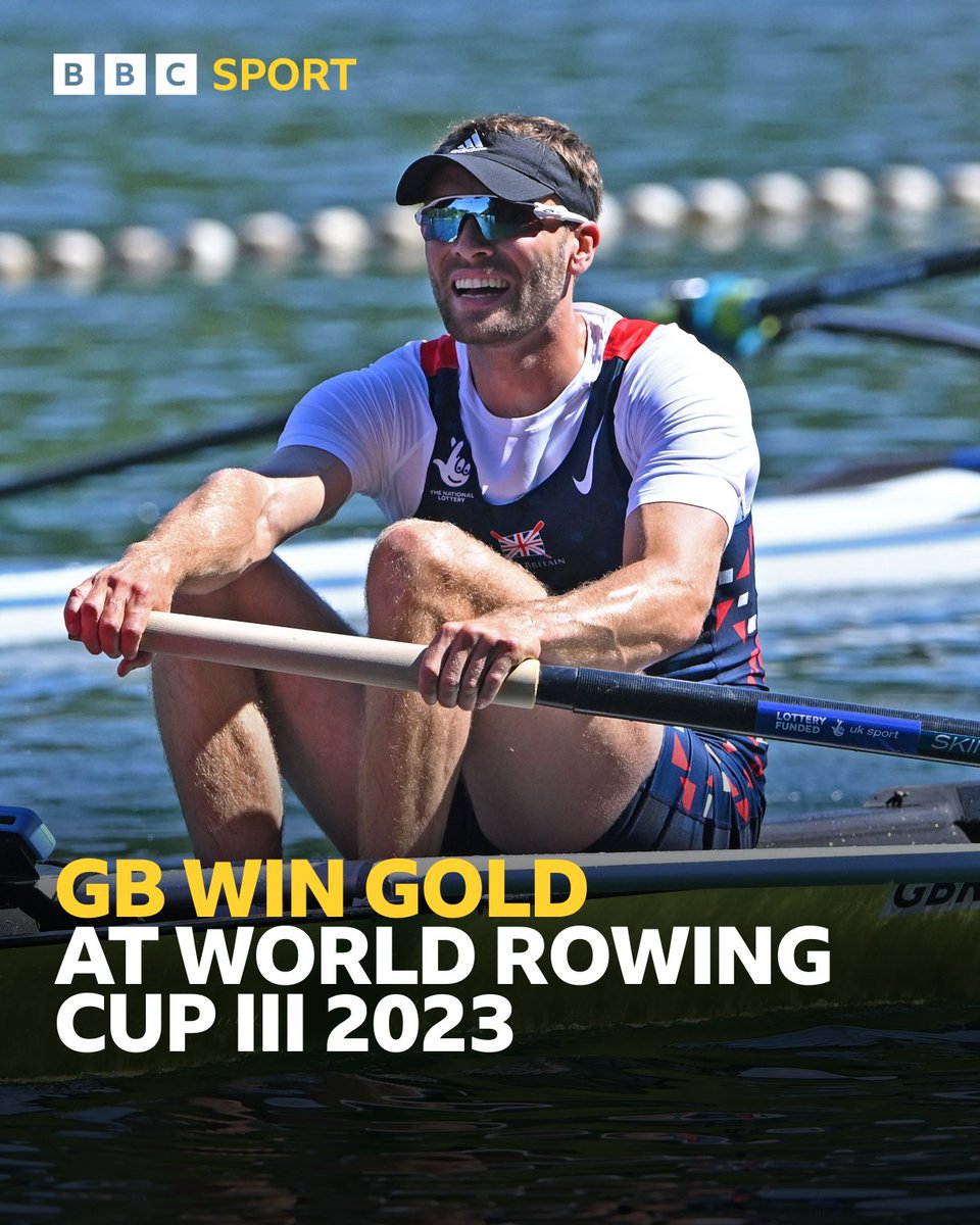 Welshman Ollie Wynne-Griffith and GB teammate Tom George win gold at the World Rowing Cup! 🥇 Llongyfarchiadau @ollie_wg1994 👏 #GBRowingTeam