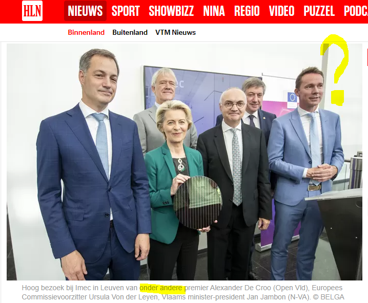 De communicatiedienst van minister Jo Brouns was misschien al in verlof? Er is precies nog wat werk aan de naambekendheid van Vlaams minister van Economie, Innovatie, Werk, Sociale economie en Landbouw🙃. PS: de camera staat elders, Jo.