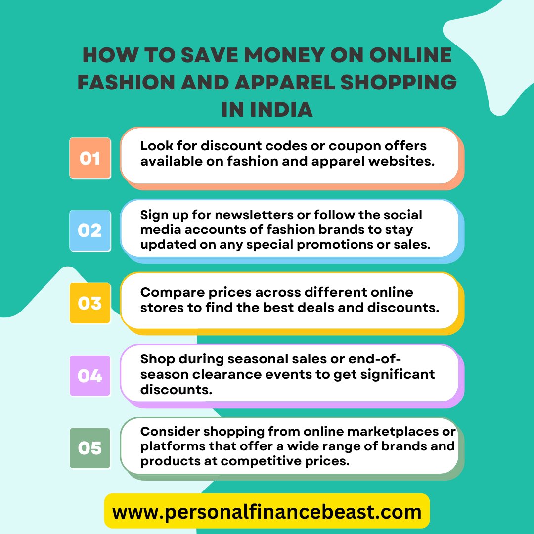 How to save money on online fashion and apparel shopping in India #OnlineFashion #FashionDeals #ClothingDiscounts #ShoppingSavings