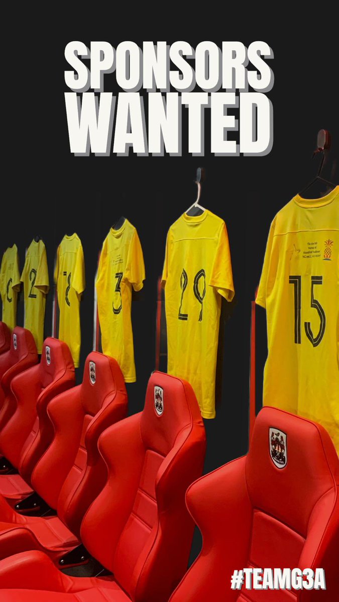 AcademyG3a's tweet photo. From sponsoring a G3A FC team you will:
- Feature on the front of our G3A FC Shirts
- Be promoted on our G3A Website which gets 1000s of views each month
- Receive a team photo of the team you sponsor
- Be promoted on our social media posts when posting about the G3A FC Team https://t.co/490YeK6Ruo